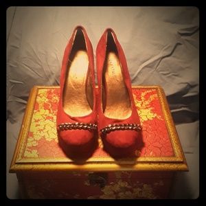 Maroon Pumps